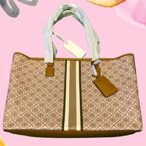 Tory Burch - T Monogram Coated Canvas Tote